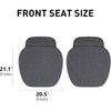 EifBrisa 2Pcs Car Seat Covers Cushion Pad, Bottom Front Seat Covers For Cars, Super Breathable, Storage Bags, Warm In Winter And Cool In Summer,
