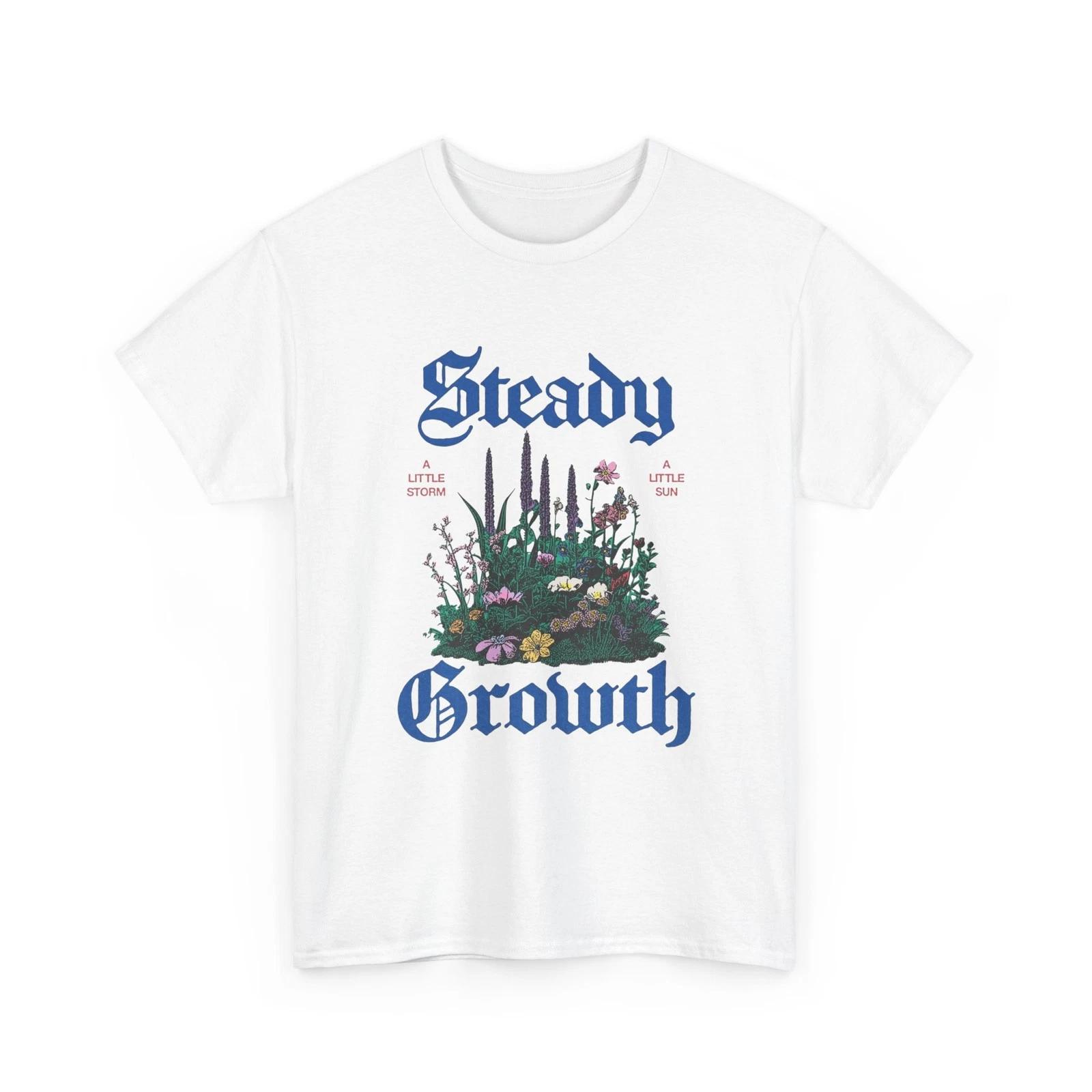 

Steady Growth Graphic T Shirt Unisex Heavy Cotton Tee L