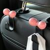 2Pcs Car Hook Lightweight Trunk Seat Button Hook Hole-Free Interior Storage Hook Multi-Functional Water Cup Holder