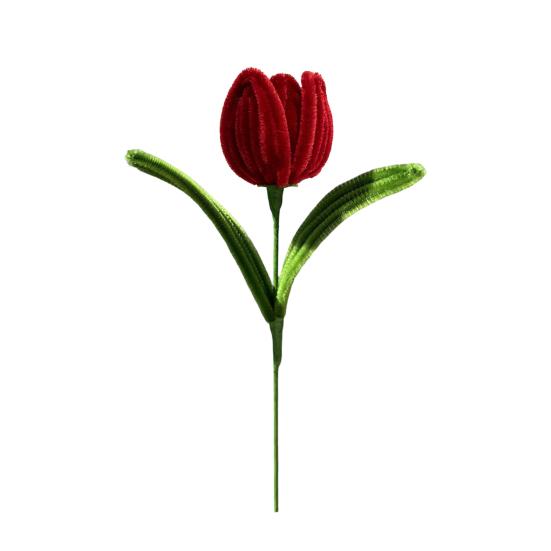 Acul de curățat pipe Finisat Flori Lalea Flori Artificiale Handmade Meșteșug Cadouri pentru Femei Mamă Soție