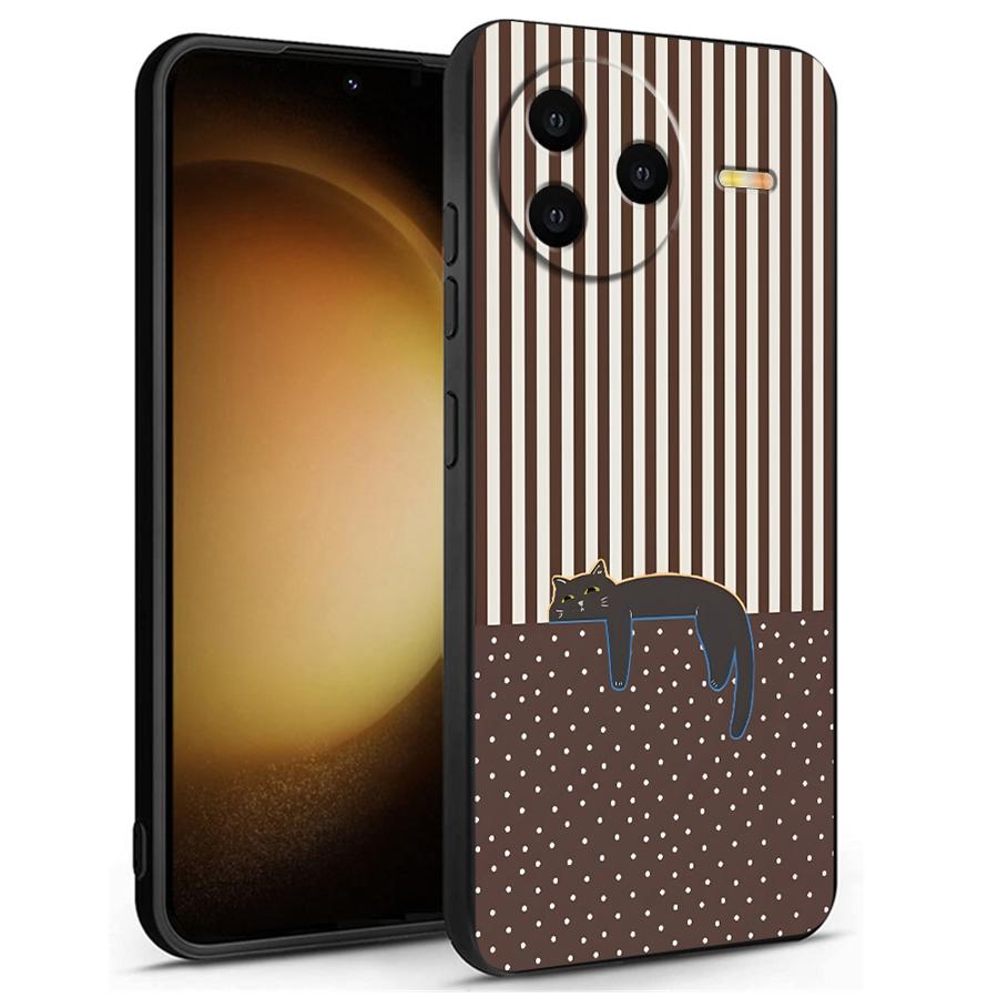 Cartoon Grid Cat Case for Xiaomi Redmi A1 A2 Plus 13C 14C A4 12C K40 K80 Pro 10 A5 9 A3 Funda Phone Cover