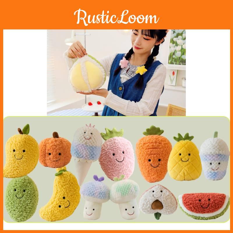 Realistic New Fruit And Vegetable Plush Toys For Kids Birthday Gifts