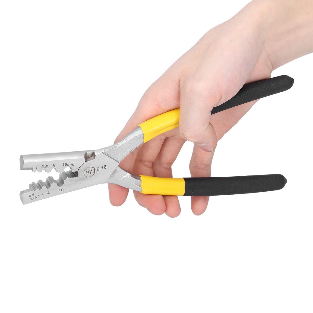 Crimping Pliers Small Portable High Carbon Steel Clamp Hand Tools PZ0.5?16 0.5?16mm2