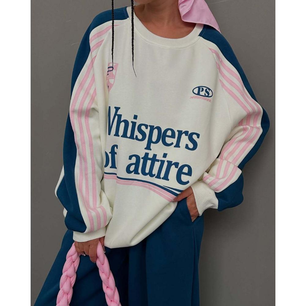 2025 Autumn New Suit Women's High-end Autumn and Winter Sweater Contrasting Color Splicing Trousers Two-piece Set
