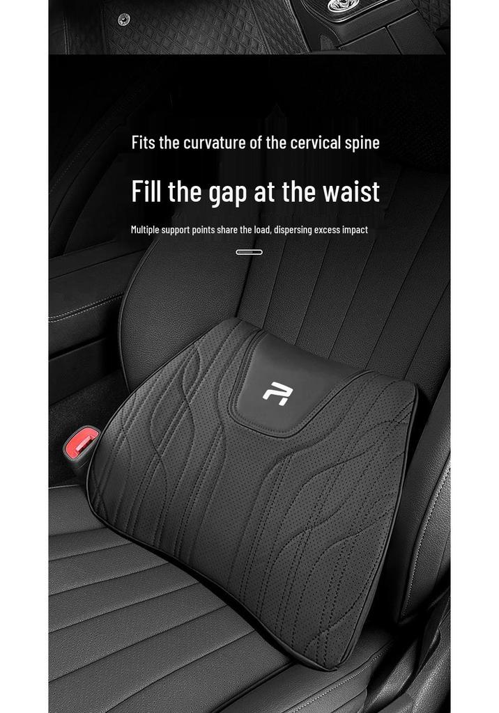 Feifan Car Headrest with Lumbar Support: Memory Foam Neck and Seat Cushion