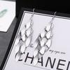 European and American Earrings, Fashionable Styles, Fashionable Metallic Exaggerated Tassels, Elegant Long Trendy Element Earrings and Pendants