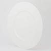 NARUMI Aria Plate, 23cm, White, Simple and Cute Relief Rim, Meat, Flat Plate, Microwaveable and Dishwasher Safe, 50763-5334