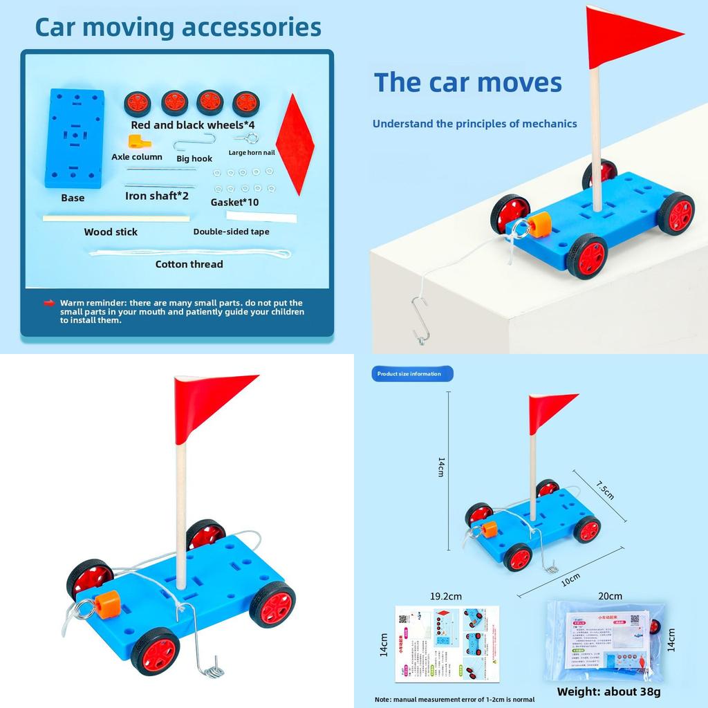 Science Experiment Diy Car Kit With Gravity Force Physics Toy For Kids Educational Activity