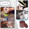 Toowood 100Pcs 125mm 8 Hole Round Dustless Hook Loop Sandwich Disc Sandpaper 60 to 600 Grit &