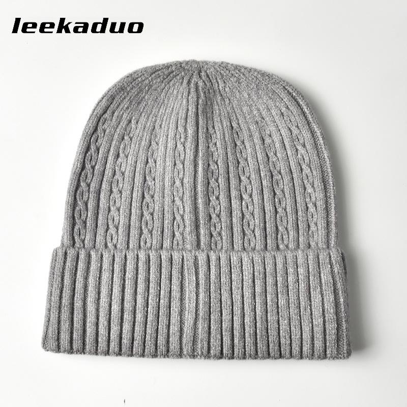 Hat for Men's Winter Casual Solid Color Knitted Hat for Women's Knitted Headcap Fashion Cold Hat