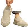Scarpe in tessuto estive traspiranti casual suola morbida tela di lino mezze pantofole scarpe