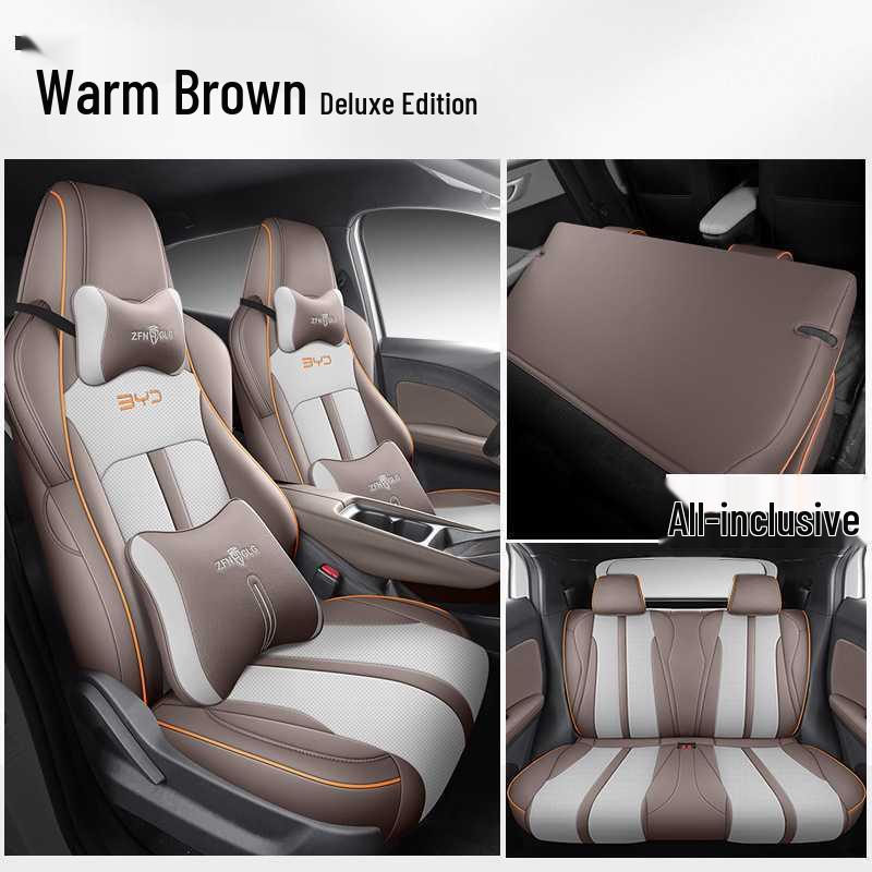 BYD Seagull Car Seat Cover - Full Coverage, Leather, All-Season, Vitality Flying Free Edition