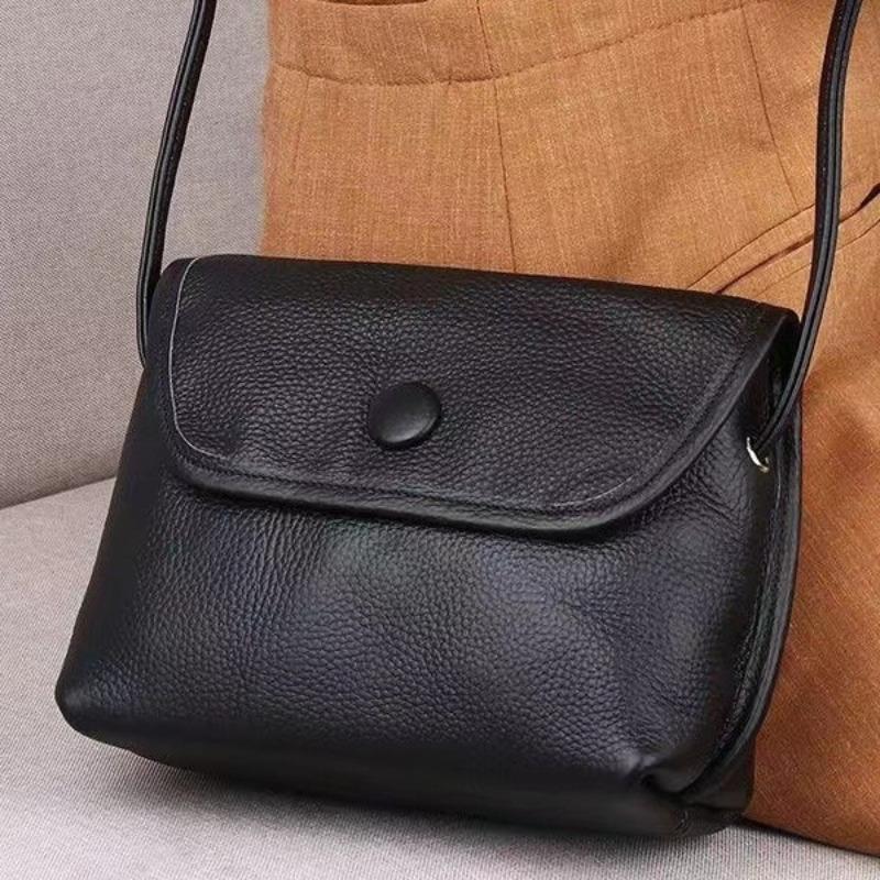 2026 New Style Genuine Leather Women's Crossbody Bags Made of Top-Grain Cowhide. Girls' Casual Small Shoulder Purse