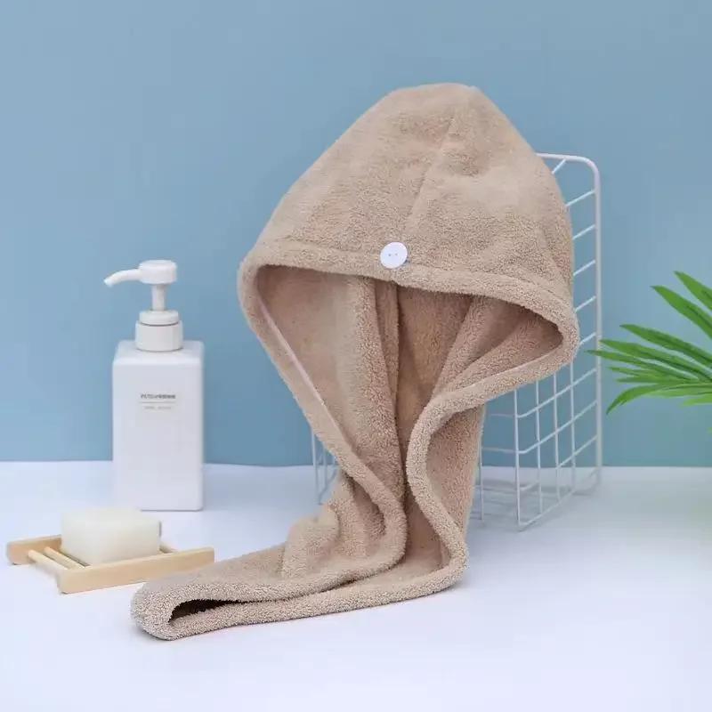 

Микрофибровая повязка для сушки волос после душа, женское полотенце для девочек, быстросохнущая шапочка для волос, тюрбан, повязка на голову, аксессуары для купания