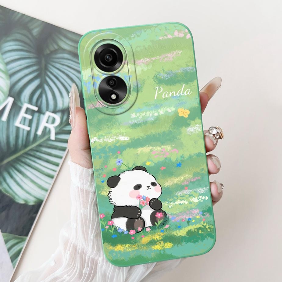 For Oppo A78 4G Case CPH2565 New Fashion Candy Painted Back Cover Shockproof Phone Case For Oppo A78 A 78 OppoA78 4G Soft Fundas