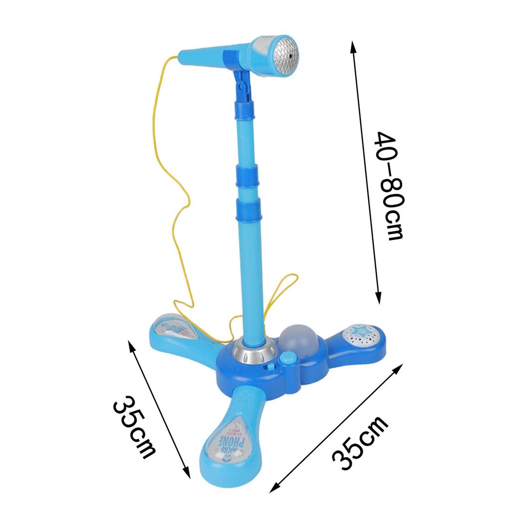 Adjustable Karaoke Machine Toy Microphone Set Musical Portable Early Education with Stand