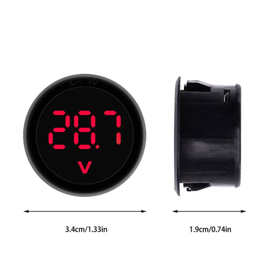 3 Stück/Set Professionelles digitales Voltmeter mit genauer und leicht ablesbarer LED-Anzeige Vielseitigkeit