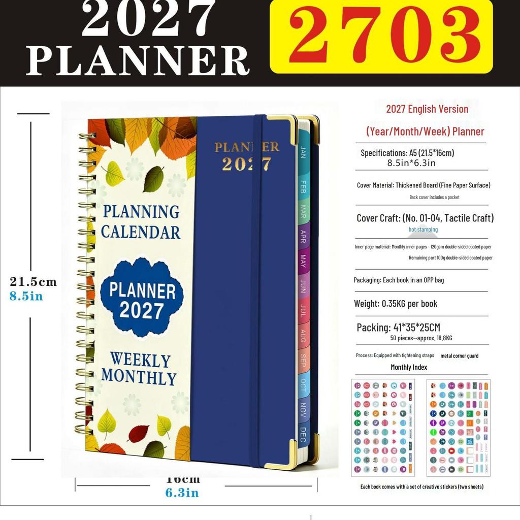 Plánovač 2026-2030: Horko prodávaný přeshraniční denní zápisník