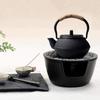 Iron Teapot, Iron Teapot, No Enamel, Iron Supplement, Tea Strainer Included, Stylish Teapot, 300ml, Induction Cooktop Compatible