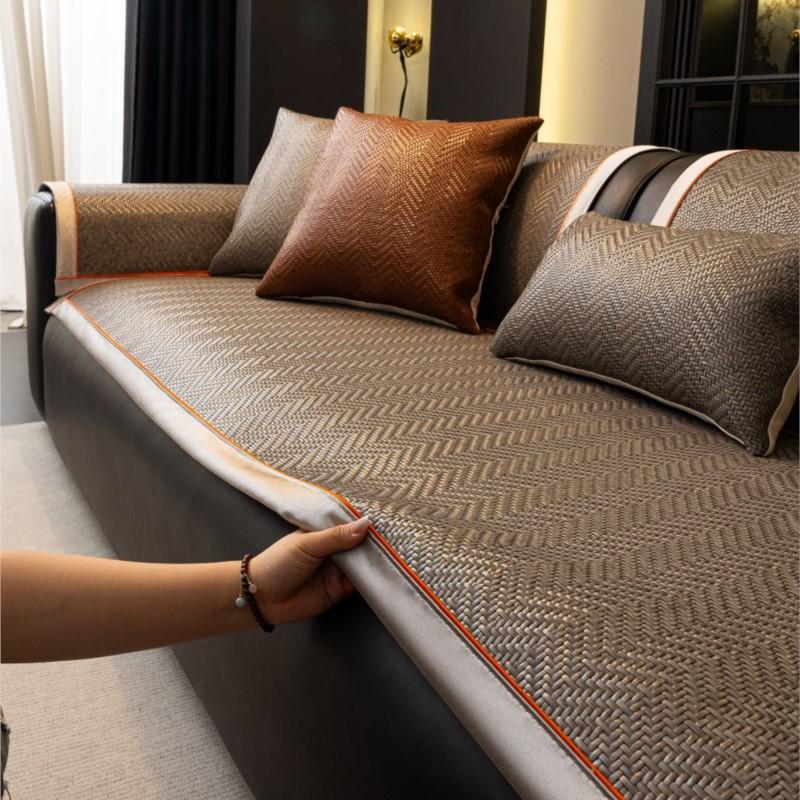 Summer New Anti-Slip Pe Rattan Cooling Sofa Pad Breathable Durable Seat Cushion For Home Use Seat Cover Sleeping Mat
