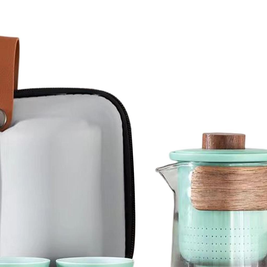 Ceramic Tea Set with Infuser And 3 Cups - Sleek Functional