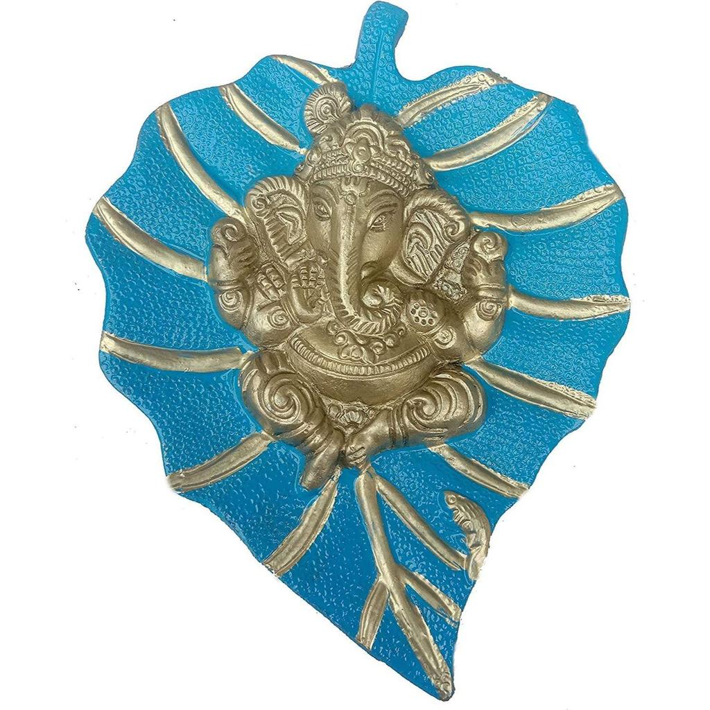 Metal Patta Ganesh Wall Hanging Decorative Religious Showpiece for Home Entrance, Wall Décor and Pooja Room Vastu Items for Home