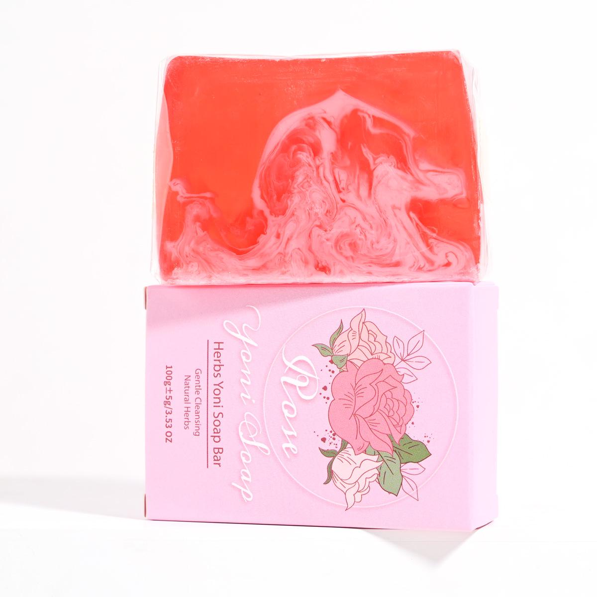 Rose Enzyme Yoni Soap: Gentle Moisturizing Botanical Cleanser with Essential Oils