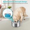 3L Dog Water Bowl Stainless Steel No Spill Large Capacity Dog Food Drink Bowl Slow Water Feeder,Spill Proof Pet Water Dispenser