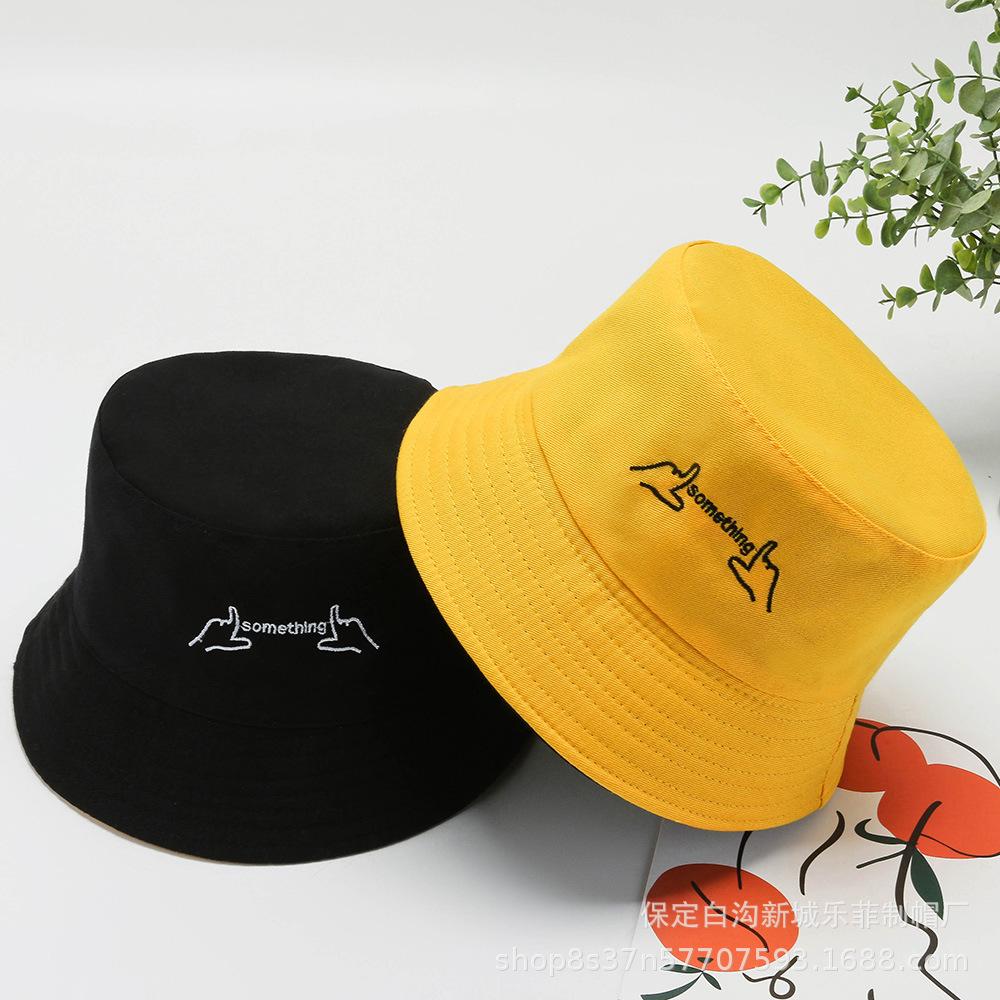 Hat autumn double-sided bucket hat women's spring summer sun hat Japanese new student basin hat cute