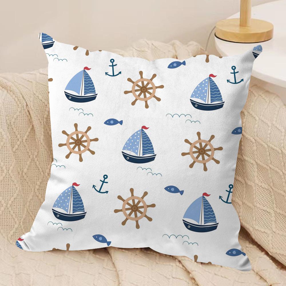 Oean Animals Cushion Cover Silky Short Plush Double-Sided Printed Pillow Case for Sofa All Seasons Home Decor Gift