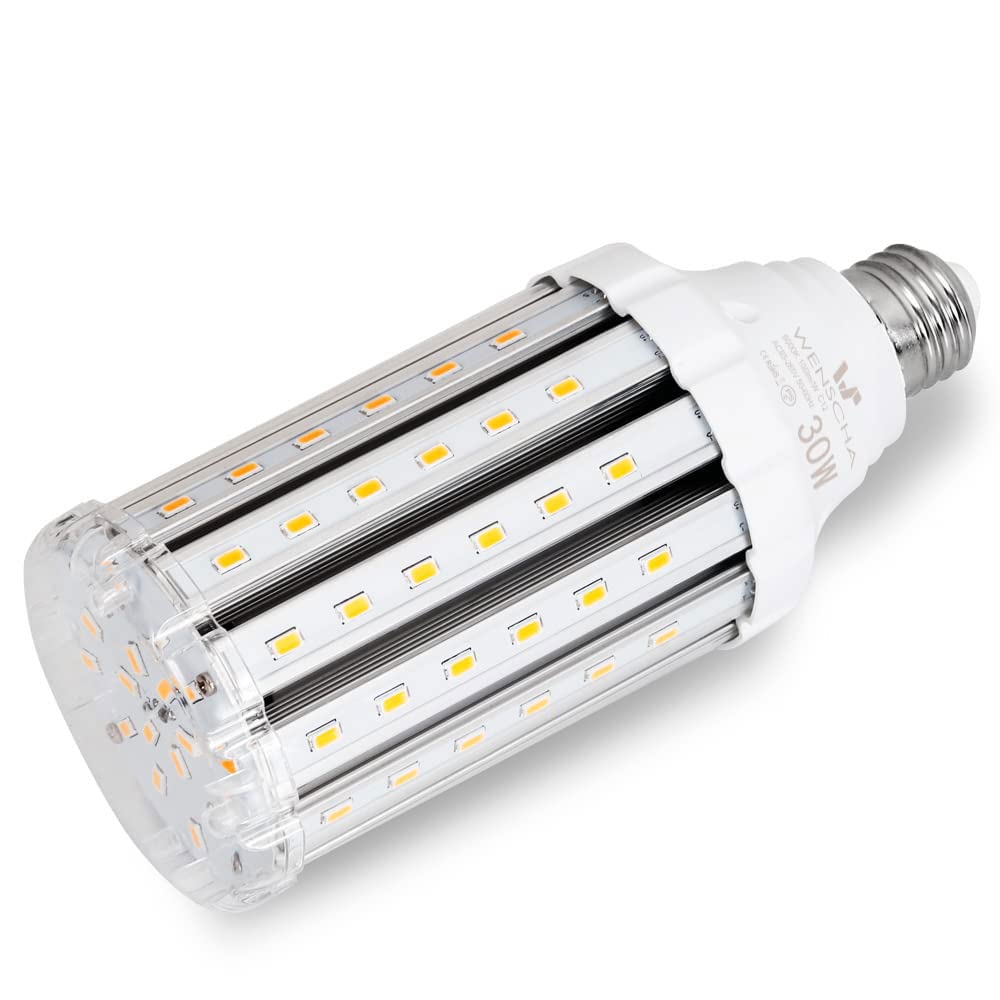 

LED Corn Light, Corn Shape, 30W, E26 Base, 3500Lm6000K, Equivalent to a 300-350W Incandescent Bulb, Ultra-Bright, Energy-Saving, Long-Life, Suitable