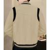 2025 European and American Men's Trendy Autumn and Winter Patchwork Buttoned Baseball Jacket Cardigan Coat