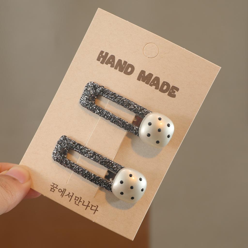 2 Stück Neue Kinderhaarnadel Schadet dem Haar Nicht BB-Clip Liebe Hochwertig Pony Seite Mädchen Haarnadel Niedlich Süßes Haaraccessoire