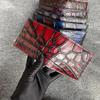 Men's Horizontal Crocodile Leather Wallet - Siamese Belly Pattern