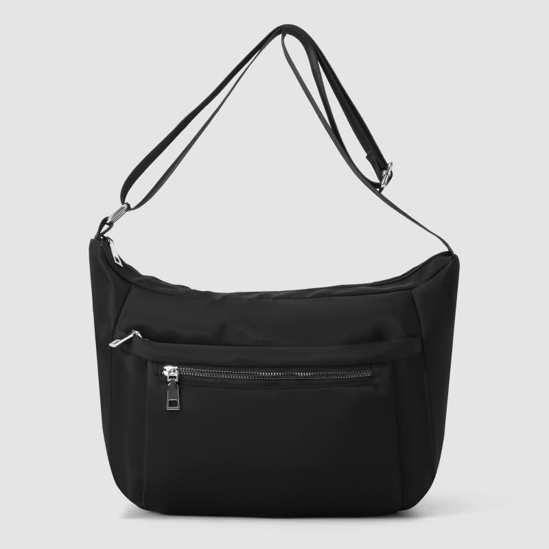 

Сумка через плечо женская сумка через плечо большая вместимость легкая сумка подмышкой чёрный