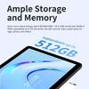 G-tab T11 Android 14 Tablet, 10.1 inch 1280*800 IPS Screen, Unisoc T606 8 Core Max 1.6GHz, 8GB RAM (4GB +4GB Expansion) 128GB ROM