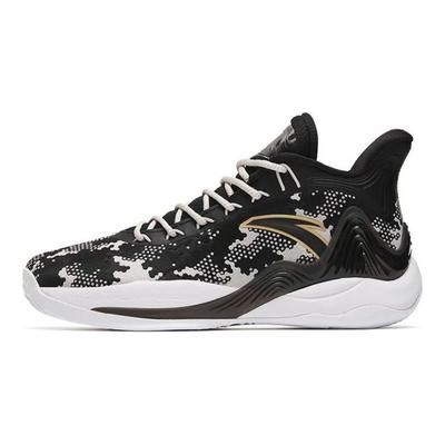 Jianshan 2 Tessuto Pelle Sintetica TPU Assorbimento degli Urti Antiscivolo Resistente all'Usura Supporto Scarpe da Basket Mid-Top 112241601-2