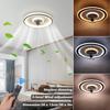 110-180V 3Color Ceiling Fan Lamp Modern With Remote Control Bedroom Decorative Ceiling Fan with Lamp Electric Fan Ventilator Lamp