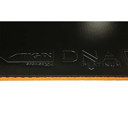 STIGA Table Tennis Rubber, Tension Type, Inverted Rubber, DNA Platinum XH Black MAX 1712070123