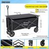 Portable Foldable Camper Van Cart: Hand-Pulled Travel Trailer for Kids, Outdoor Use.