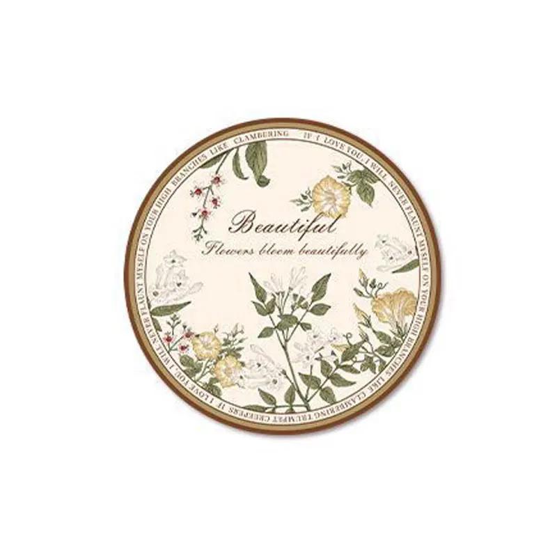 Round Rubber Coasters Antiskidding Absorbent Pad Heatresistant Drink Cup Mat Table Protector Kitchen Items Accessories Drinkware