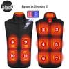 Unisex Smart Heated Vest with Temperature Control - Winter Warmth, Cotton, Plus Size