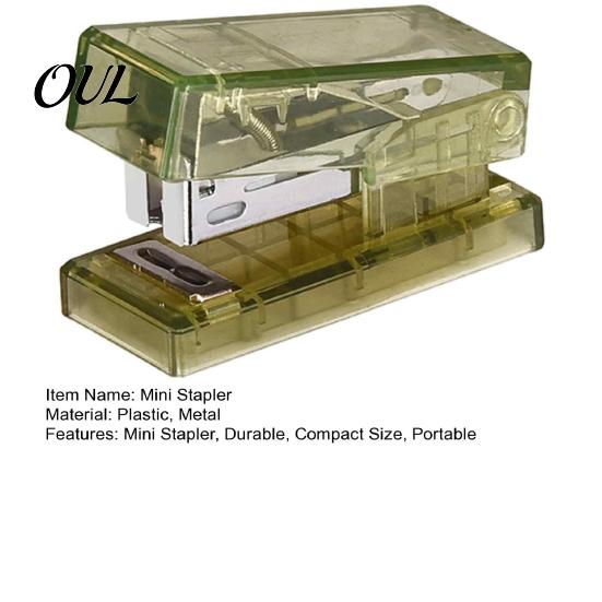 Stapler for Classroom And Library Mini Stapler, Compact Travel Size, with Smooth Binding 2 to Office Stationery Papers 15 Pages of Paper, Portable