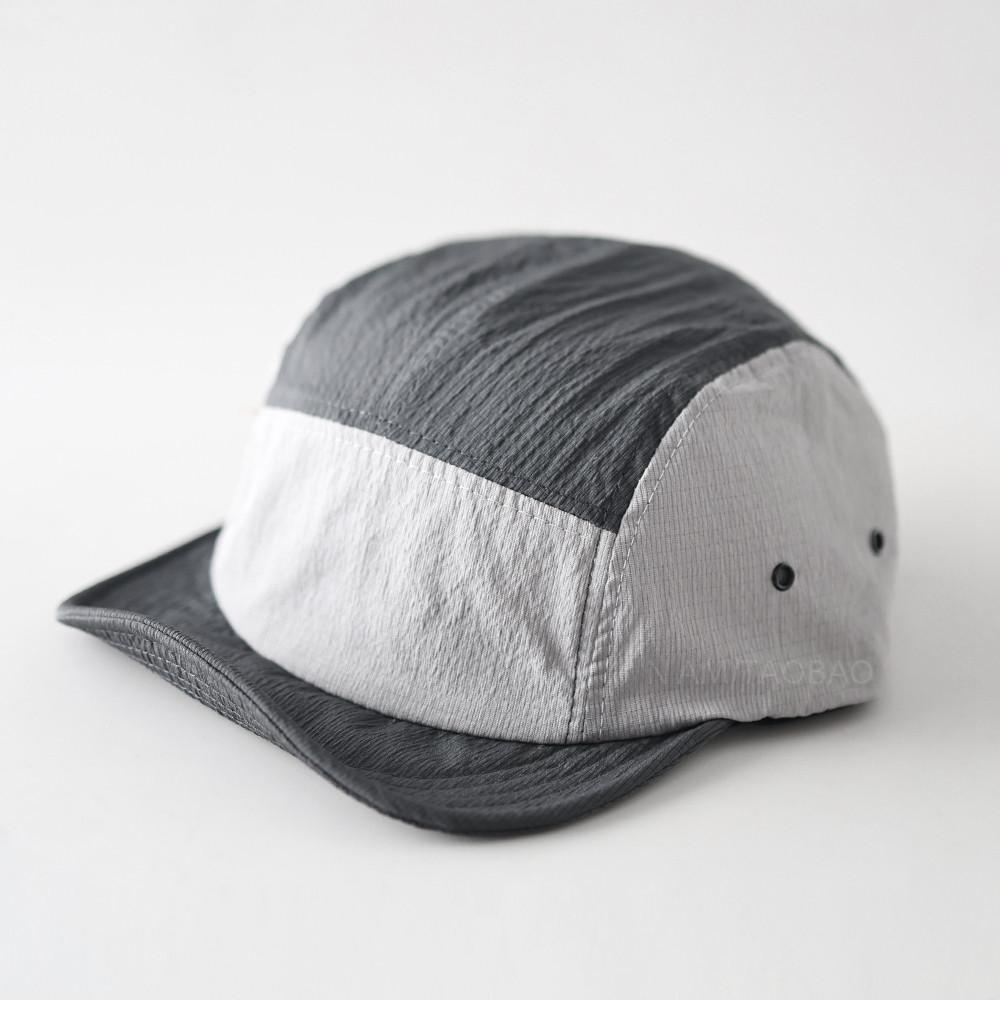 Unisex Color Block Baseball Cap Summer Quick Dry Soft Short Brim 5-Panel Hat Breathable Sun Protection Casual Street Hats