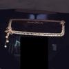 Tassels Crystal Car Rearview Mirror Interior Accessories Bling Rhinestones Butterfly Car Mirror Decoration For Lady