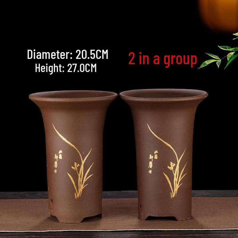 Yuzhuxun HC Breathable Zisha Orchid Pot Set