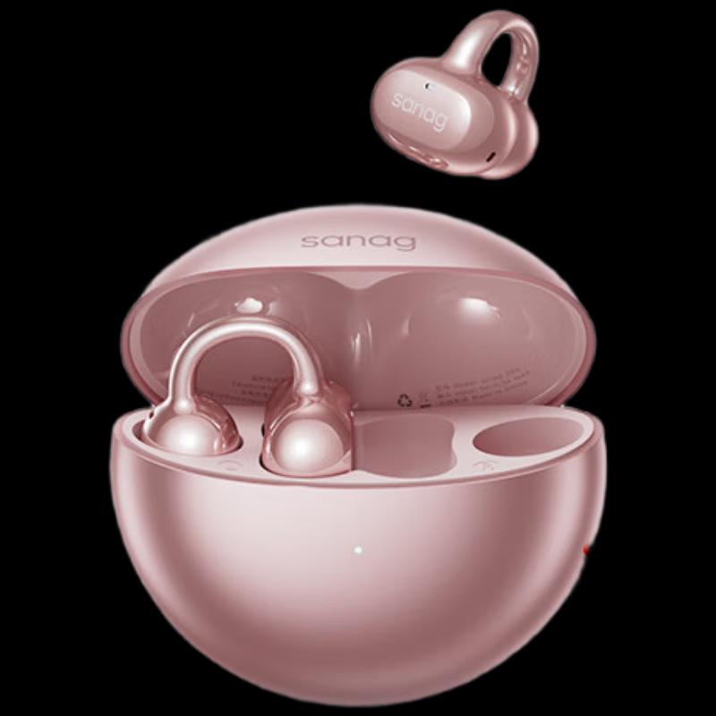 SANAG S6S Pro AI Wireless Open-Ear Clip Headphones with Bone Conduction Concept