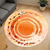 1pc Autumn Leaves Round Chair Mat Area Rug - Non-Slip, Floor Mat for Office, Bedroom, and Indoor Decor C1125190