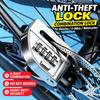 One-Press Open Combination Lock Anti-Cut Structure Bike Lock New Anti-Theft Lock  for Motorcycle