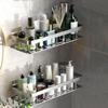 Bathroom Organizer Shelf Shower Shampoo Rack Wall Mounted Storage Holder Inside Shelves
